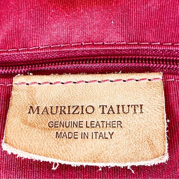 MAURIZIO TAIUTI Beautiful Floral Italian Leather Tote - Picture 7 of 9